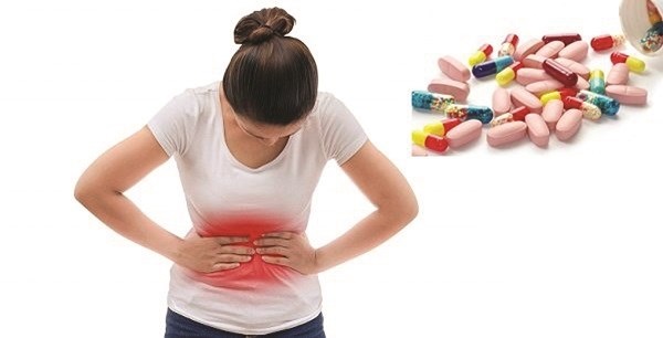 Trào ngược axit và đau dạ dày là những tác dụng phụ phổ biến khi uống thuốc giảm đau bụng kinh